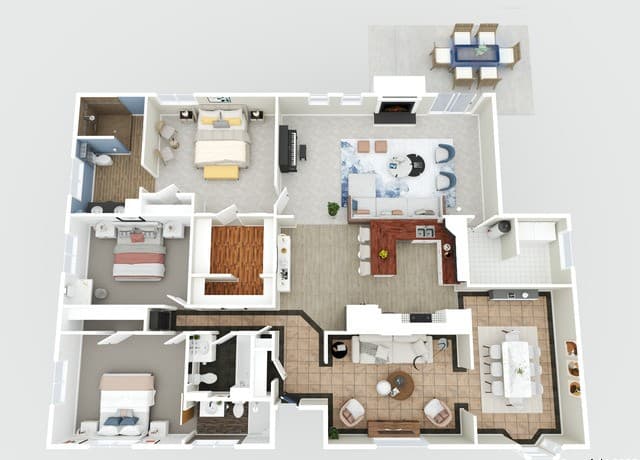3-bedroom rental at 5894 Castle Run in San Antonio, TX — photo 2
