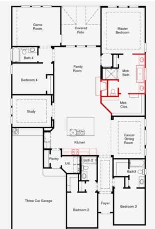4-bedroom rental at 548 Paramus Park in Cibolo, TX — photo 2