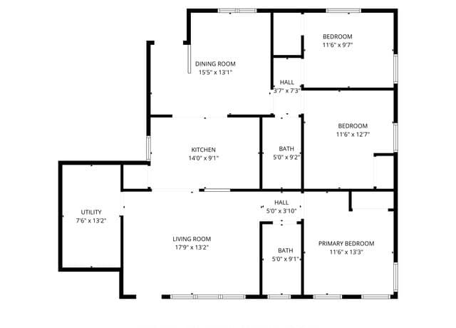 3-bedroom rental at 1210 McCauley in San Antonio, TX — photo 4