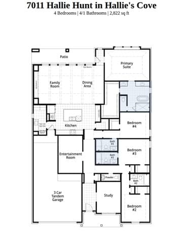 4-bedroom rental at 7011 Hallie Hunt in Schertz, TX — photo 2