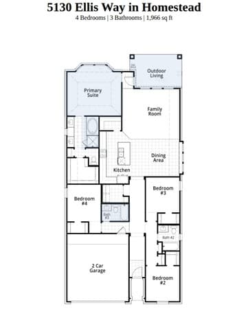 4-bedroom rental at 5130 Ellis Way in Schertz, TX — photo 2